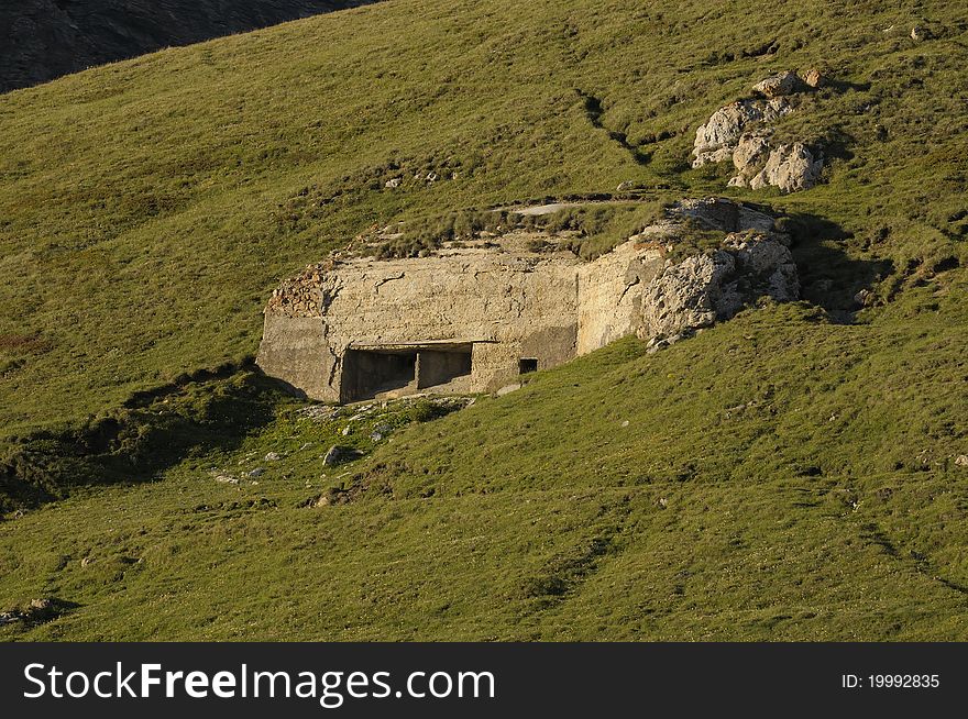 Roncia Fortress - The Fire centre nÂ°23 is part of the defense system of the Vallo Alpino on the frontier between Italy and France. Roncia Fortress - The Fire centre nÂ°23 is part of the defense system of the Vallo Alpino on the frontier between Italy and France