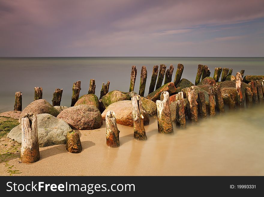 On shore of the Baltic Sea (Germany).