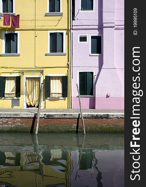 Houses In Burano Island