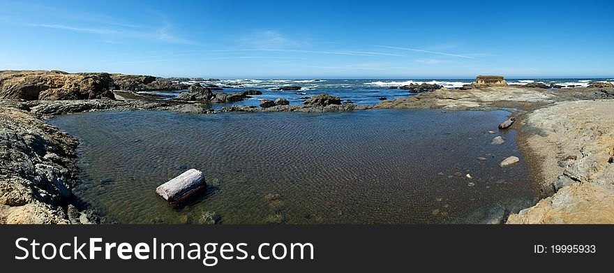 Glass beach panorama
