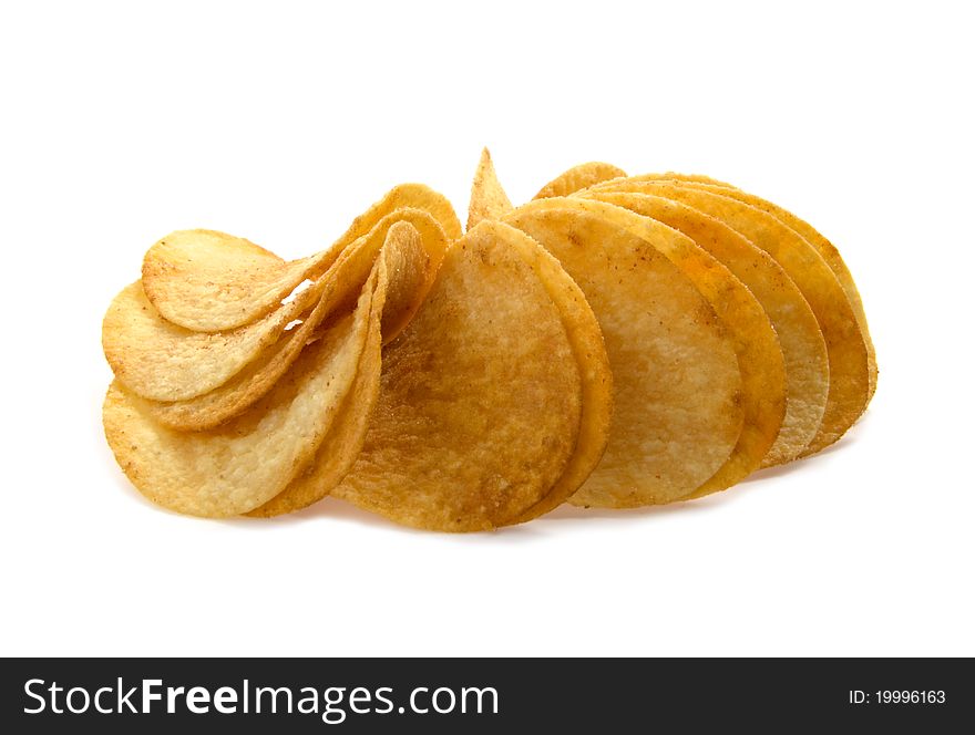 Chip on a white background