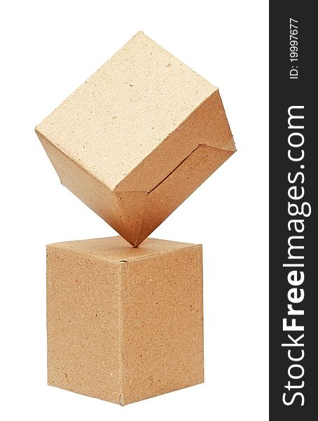 Cardboard Boxes Isolated