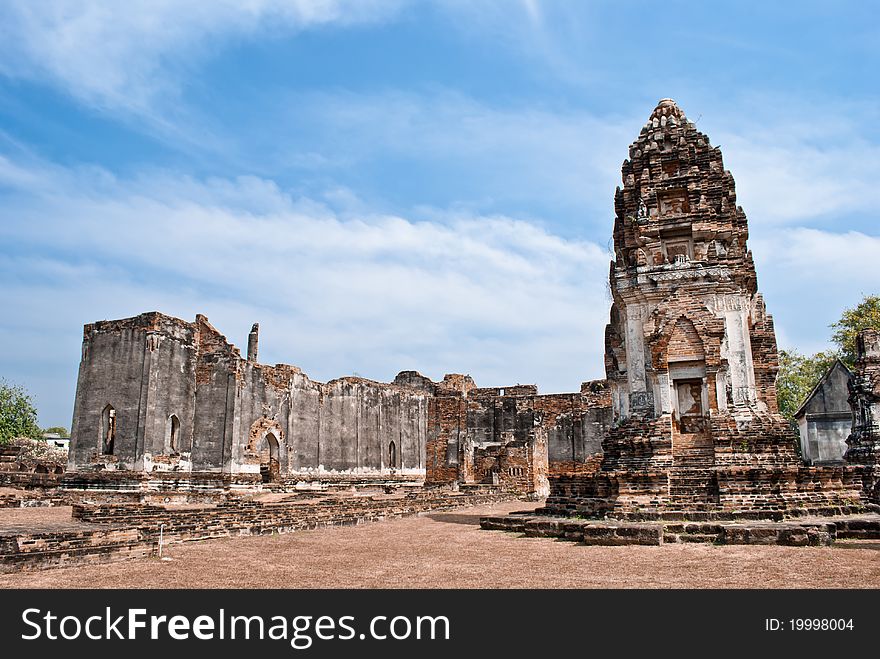 The scene of Thailand about Antique Pagoda