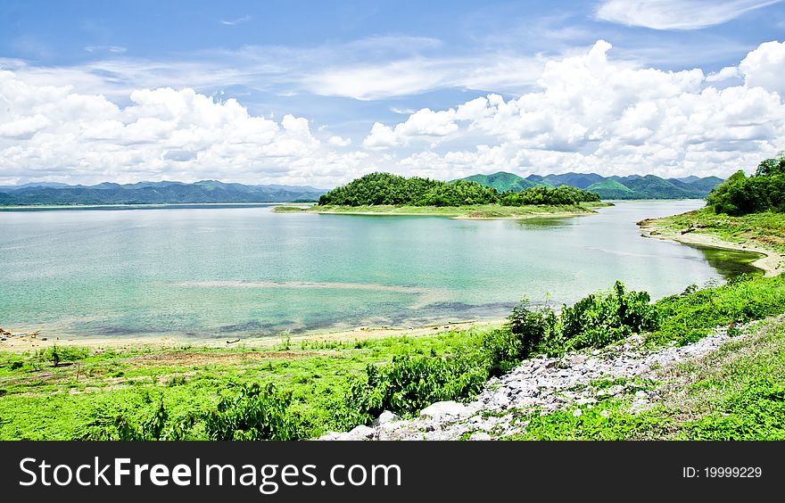 The scene of Thailand about Kaeng Krachan Dam & Reservoir