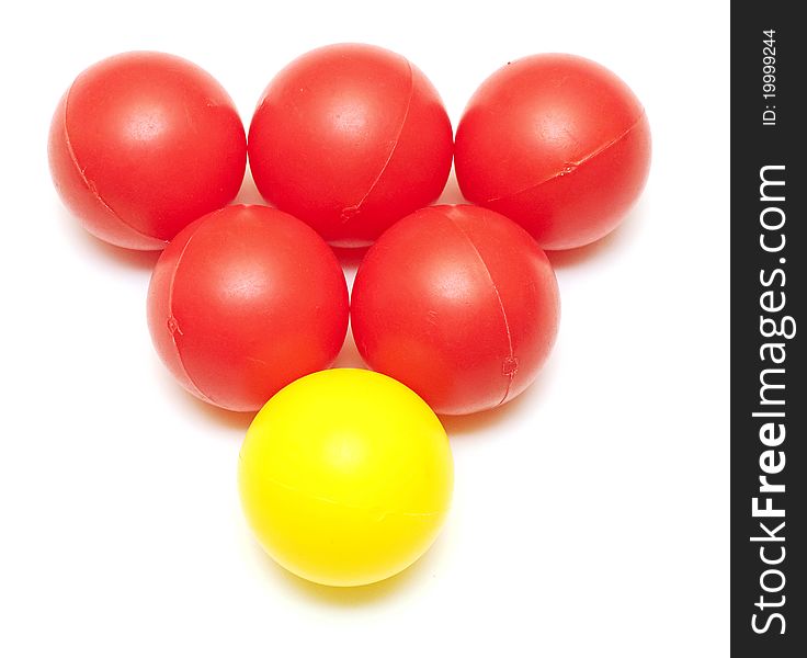 Red And Yellow Plastic Balls