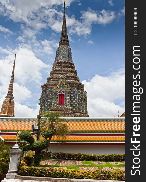 The Temple of reclining buddha, Bangkok,Thailand