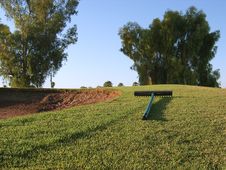 Sand Trap And Rake Stock Images Sand Trap And Rake Stock Images