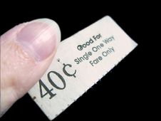 One Way Ticket Royalty Free Stock Image One Way Ticket Royalty Free Stock Image