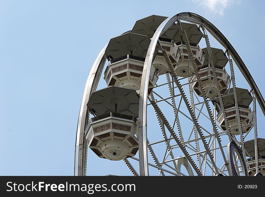 Photo of a Section of Ferris Wheel. Photo of a Section of Ferris Wheel.