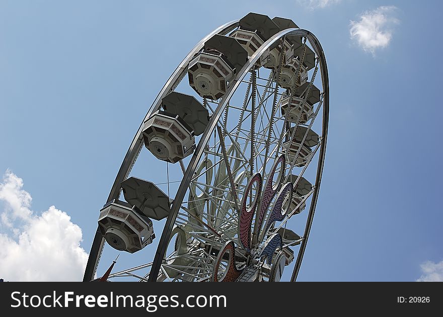 Photo of Ferris Wheel on an Angle. Photo of Ferris Wheel on an Angle.