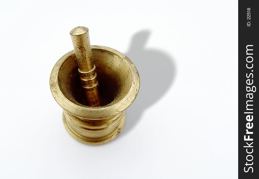 Brass Bowl with Stick