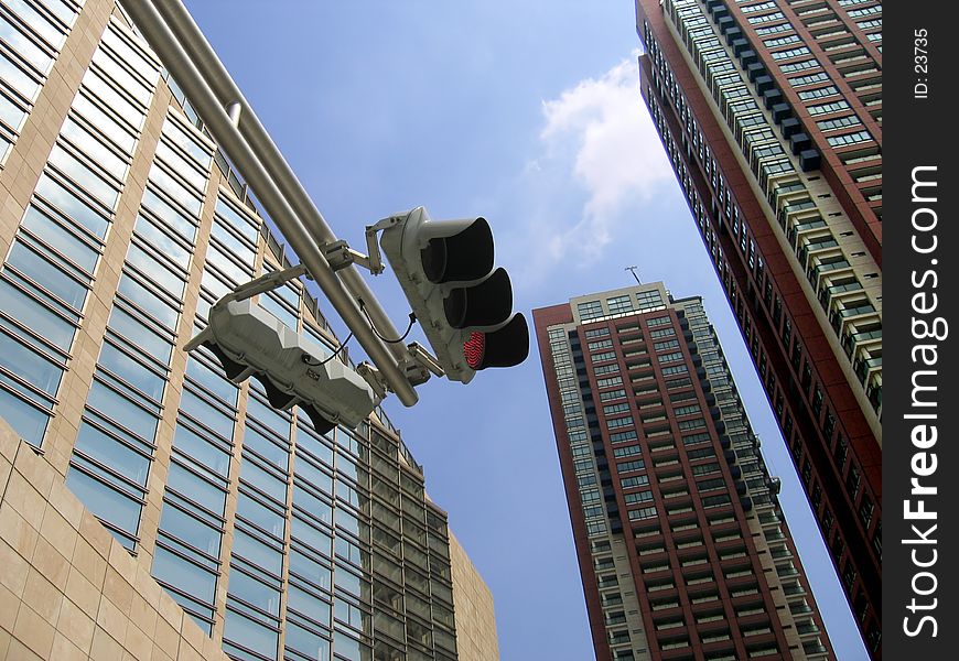 Red traffic light