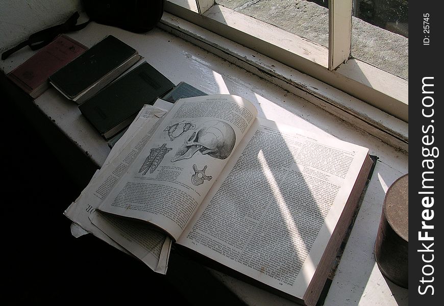 Textbook in situ in 18th century schoolhouse. Textbook in situ in 18th century schoolhouse.