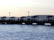 Public Fishing Pier Royalty Free Stock Image Public Fishing Pier Royalty Free Stock Image