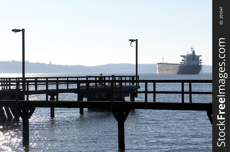 Old Pier and Ship