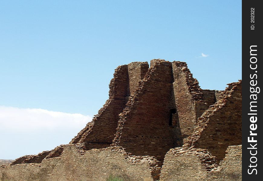 Pueblo Indian ruins. Pueblo Indian ruins