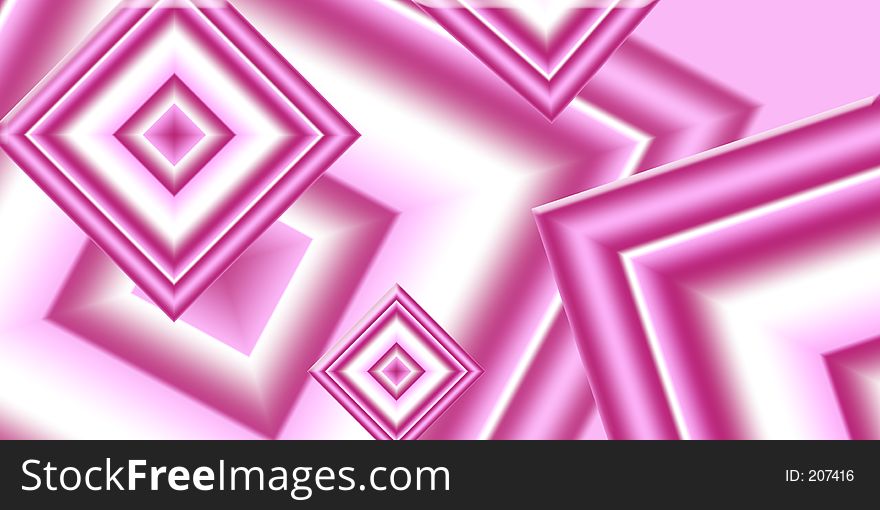 Digitally created pink diamonds