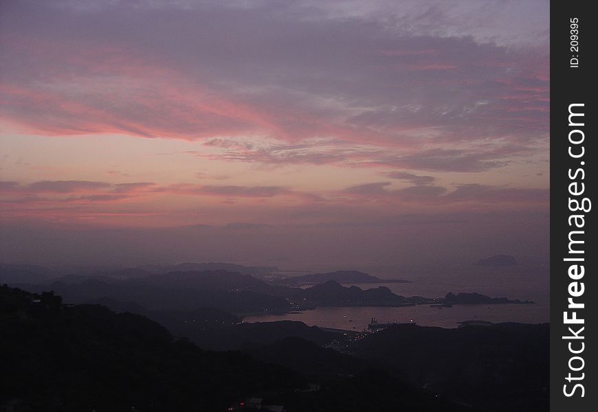 Sunset in taiwan