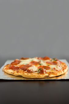 Pepperoni Pizza Royalty Free Stock Image Pepperoni Pizza Royalty Free Stock Image