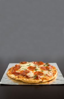 Pepperoni Pizza Royalty Free Stock Photo Pepperoni Pizza Royalty Free Stock Photo