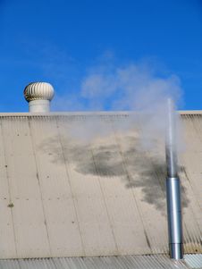 Smoke From Chimney Royalty Free Stock Image Smoke From Chimney Royalty Free Stock Image