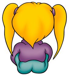 Little Girl From The Back Stock Image
