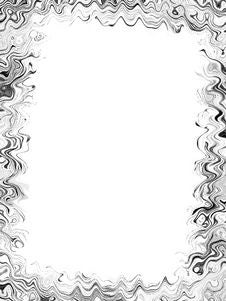 Squiggly Lines Photo Frame Royalty Free Stock Photography