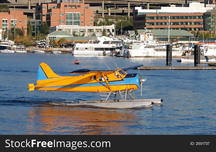 Float Plane On Lake Union