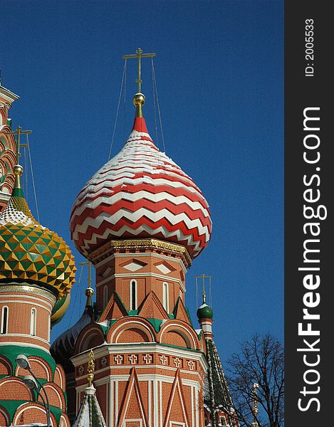 St. Basil Cathedral in Moscow, Russia. St. Basil Cathedral in Moscow, Russia