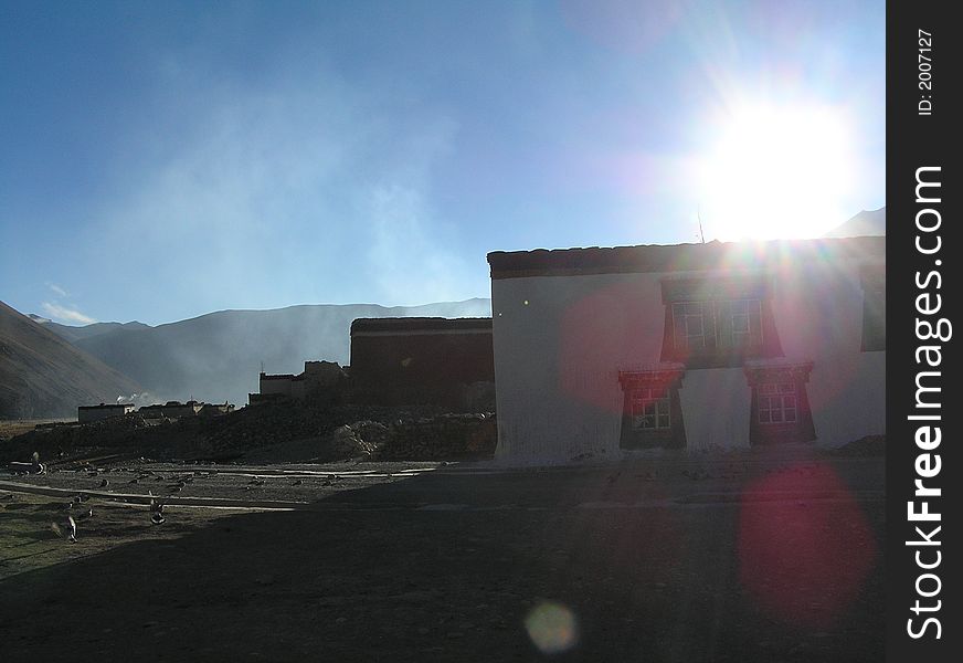 Little village on the way to mount everest base camp. Little village on the way to mount everest base camp