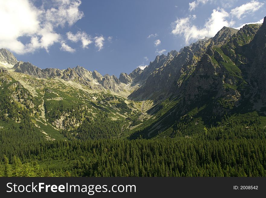 Mountains of High Tatras in Slovakia