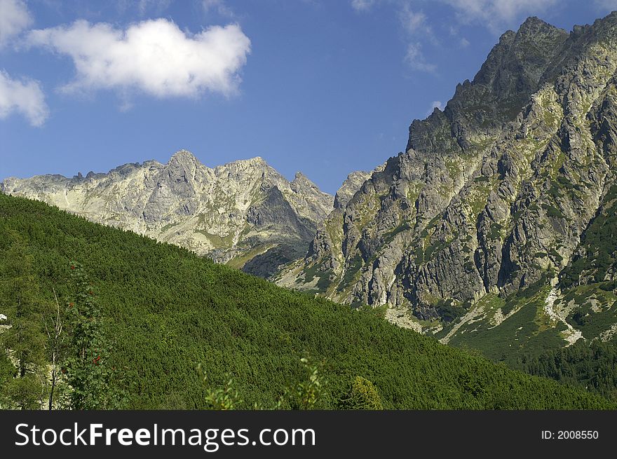 Mountains of High Tatras in Slovakia