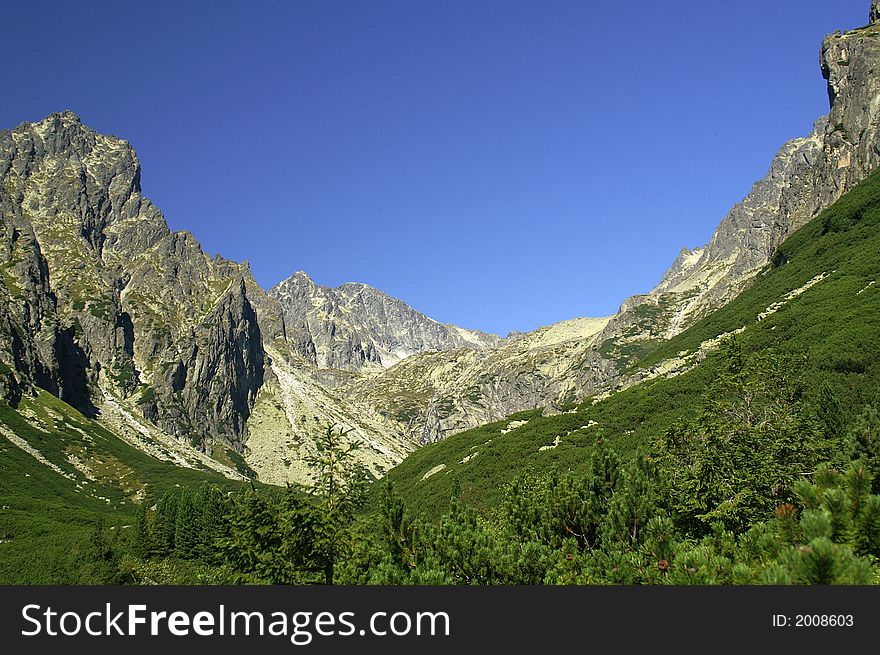 Mountains of High Tatras in Slovakia