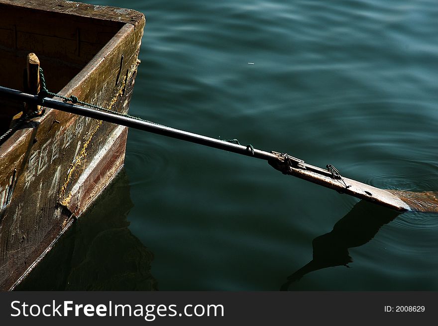 Boat in a lake in Sichuan,west of China. Boat in a lake in Sichuan,west of China