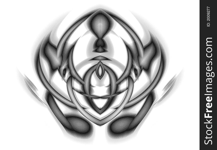 Black and White Abstract Icon