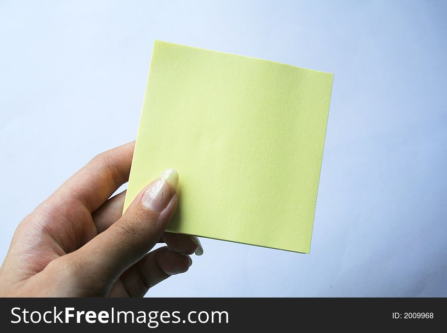 Blank yellow piece of paper, design or text can be placed on it. Blank yellow piece of paper, design or text can be placed on it.