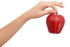 Hand Pick Up Apple Stock Photography Hand Pick Up Apple Stock Photography