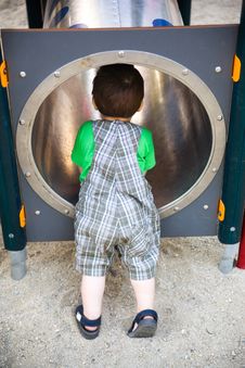 Exploring A Tunnel Stock Images