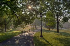 Central Park Sunrise Stock Images