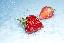 Strawberry In Water Splash Stock Photo Strawberry In Water Splash Stock Photo