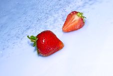 Strawberry In Water Splash Stock Images Strawberry In Water Splash Stock Images