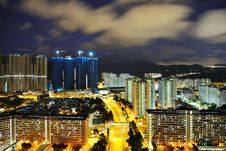 Public Housing Night Scenes Royalty Free Stock Photo Public Housing Night Scenes Royalty Free Stock Photo