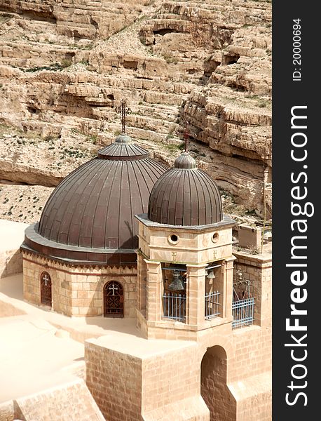 Marsaba orthodox monastery in judean desert - israel tourism. Marsaba orthodox monastery in judean desert - israel tourism