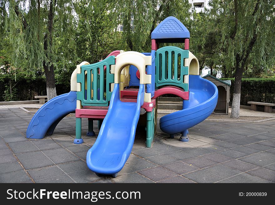 Playground in a public garden,china. Playground in a public garden,china.