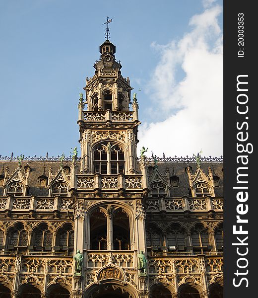 Detail of a historic building in Brussels (Belgium).