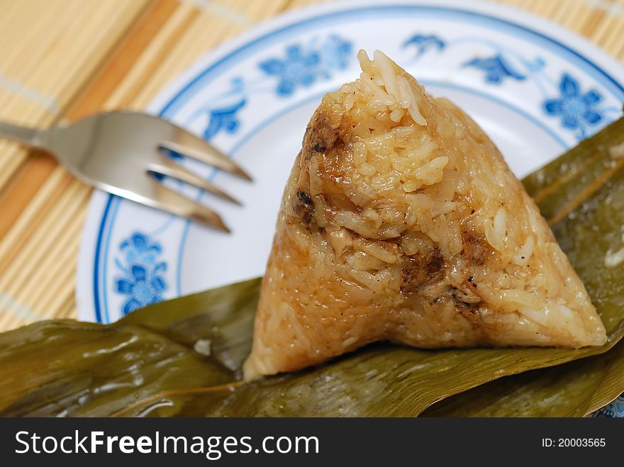 Freshly steamed traditional meat dumpling on plate. Freshly steamed traditional meat dumpling on plate.