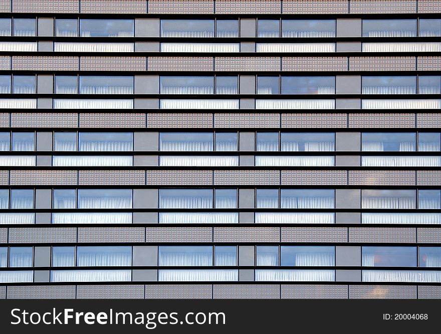 Hotel building windows from outside