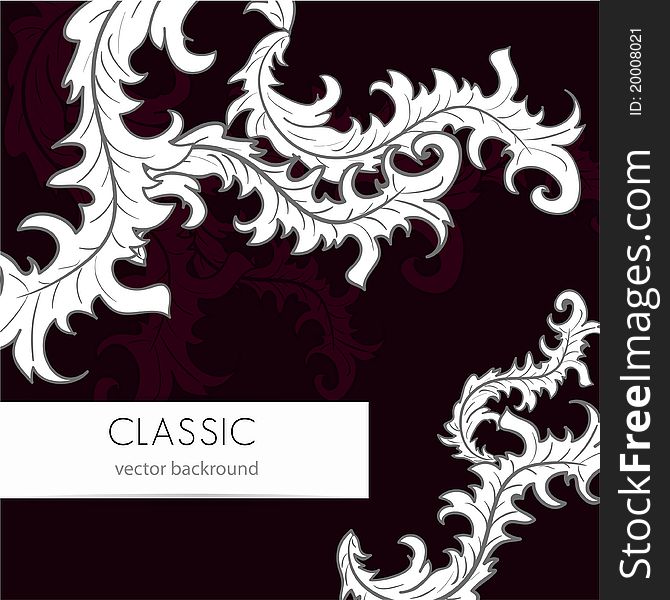 Abstract classic dark background with white pattern. Abstract classic dark background with white pattern