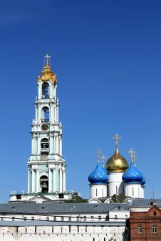 Domes Of The Holy Trinity Sergius Lavra Royalty Free Stock Photography Domes Of The Holy Trinity Sergius Lavra Royalty Free Stock Photography