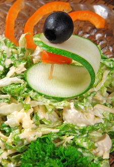 Salad With Cabbage Royalty Free Stock Images Salad With Cabbage Royalty Free Stock Images